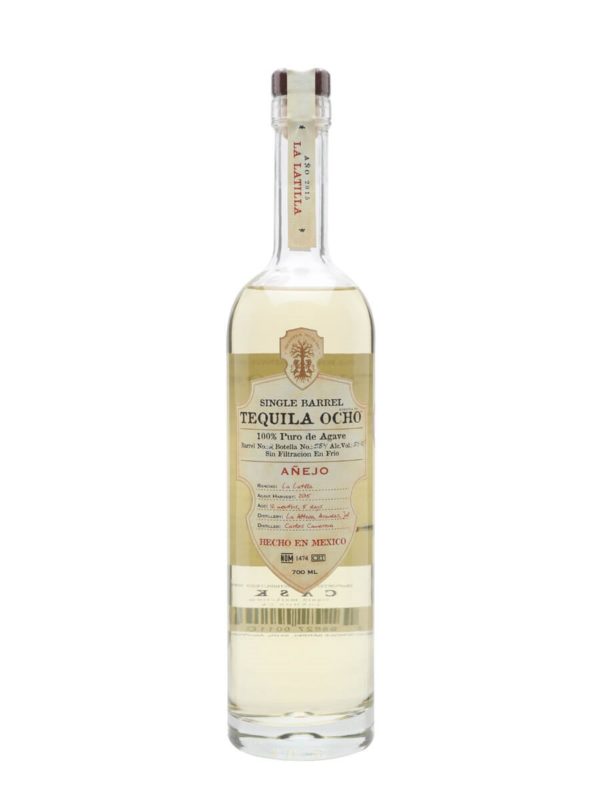 Tequila Ocho Single Barrel Extra Anejo 2015 Vintage fa díszdobozban (0